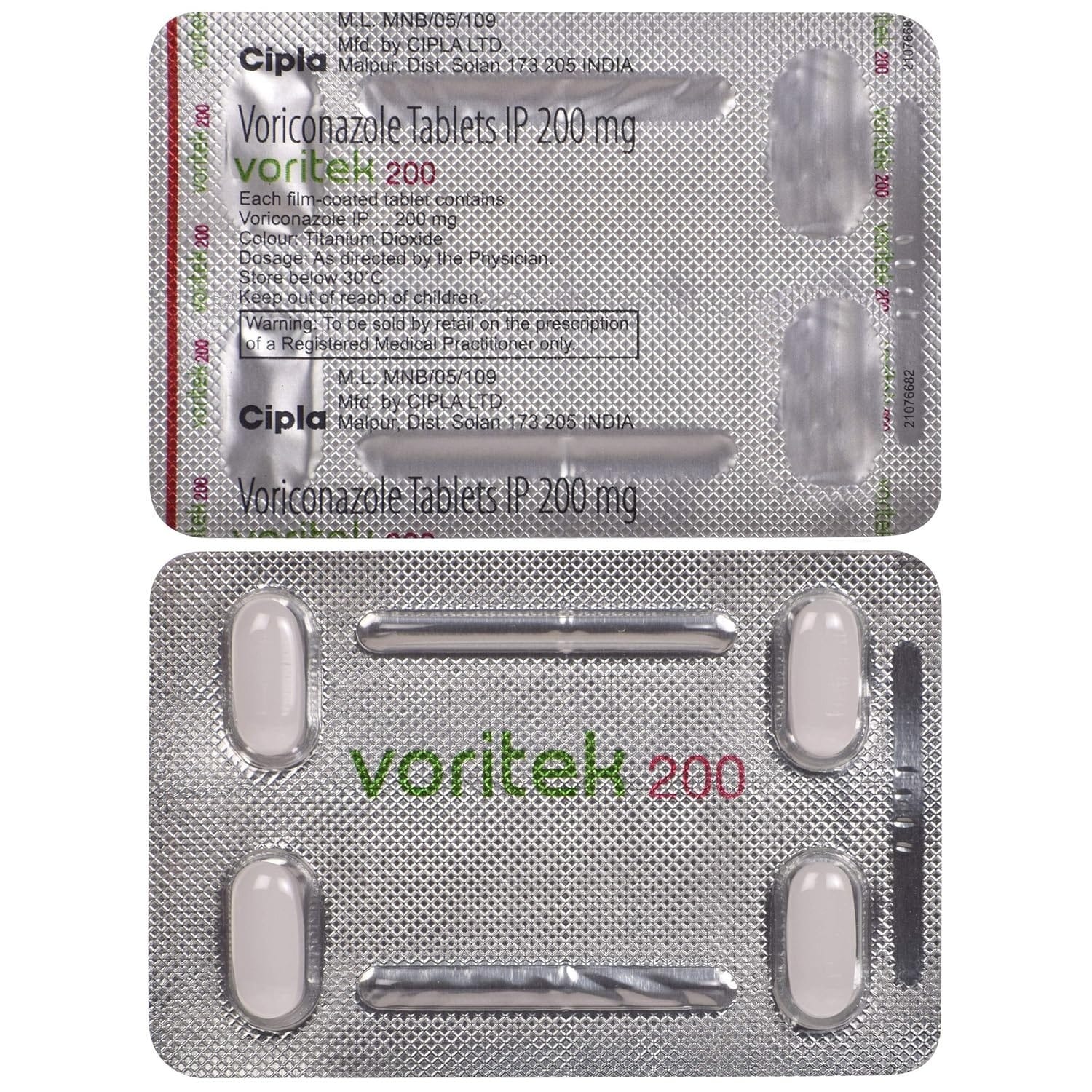 Voritek 200mg tablet